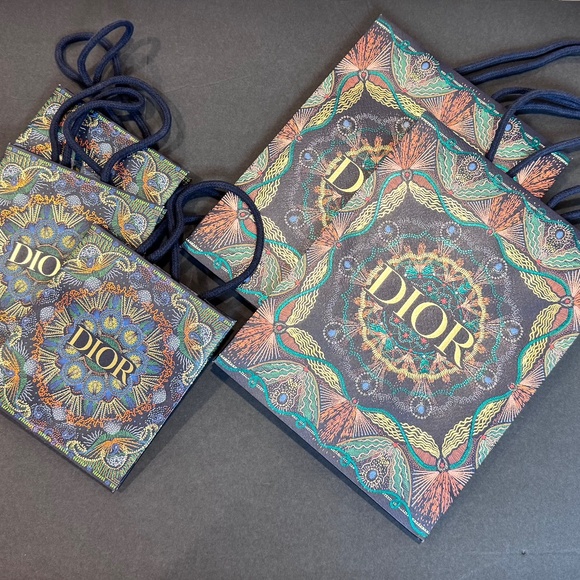 Set of five (5) Dior Holiday Luminere 2020 Gift bags, Unused - Picture 1 of 10